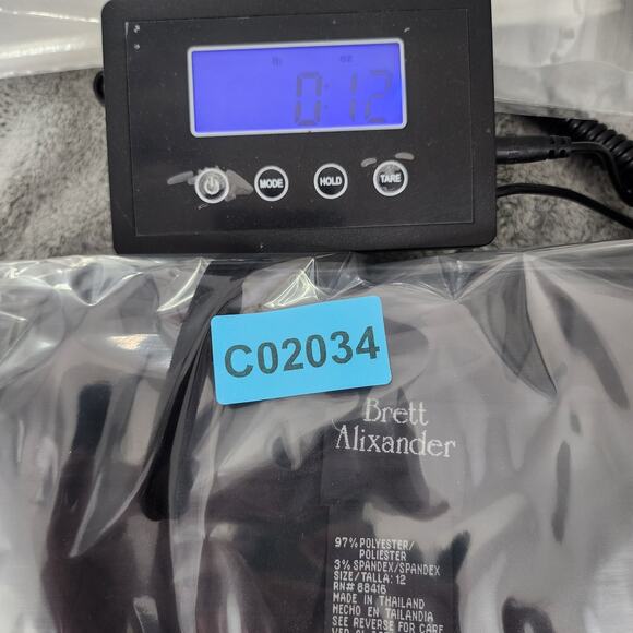 Vintage Brett Alixander Jacket Womens 12 Black Stretch Sueded Polyester Lined - Picture 9 of 12